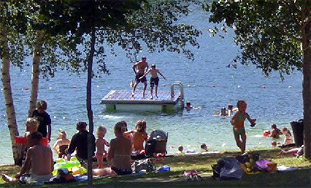 plage de nantheuil de thiviers enfants